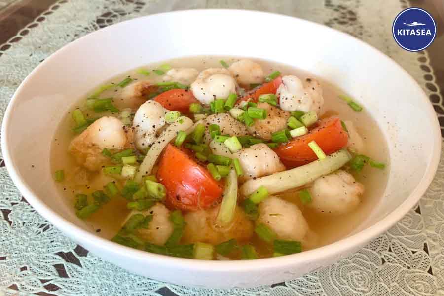 canh ca chua cha muc