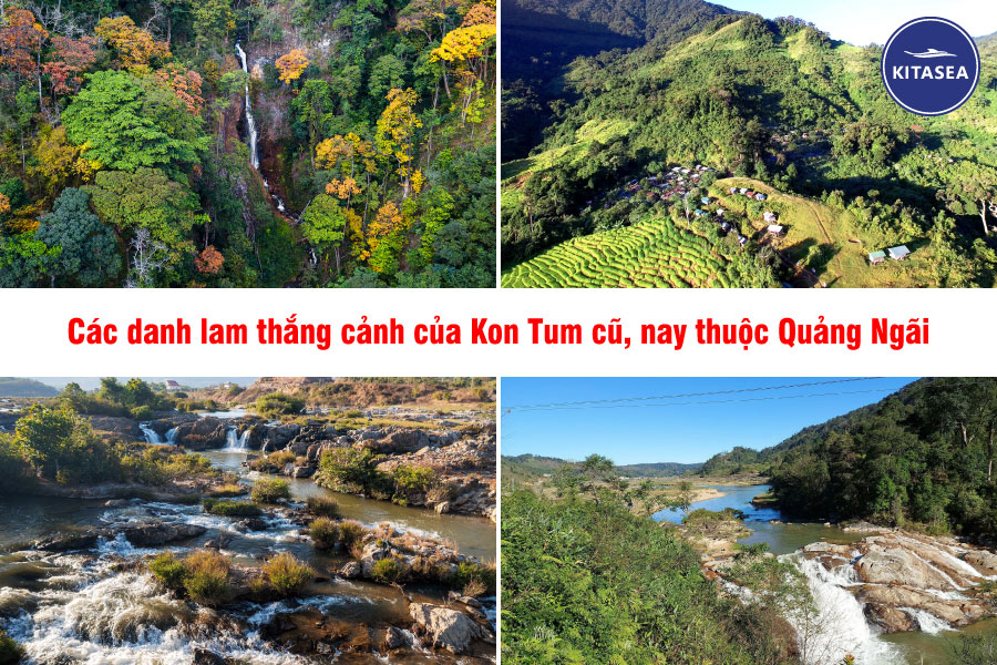 Các danh lam thắng cảnh của Kon Tum cũ, nay thuộc Quảng Ngãi