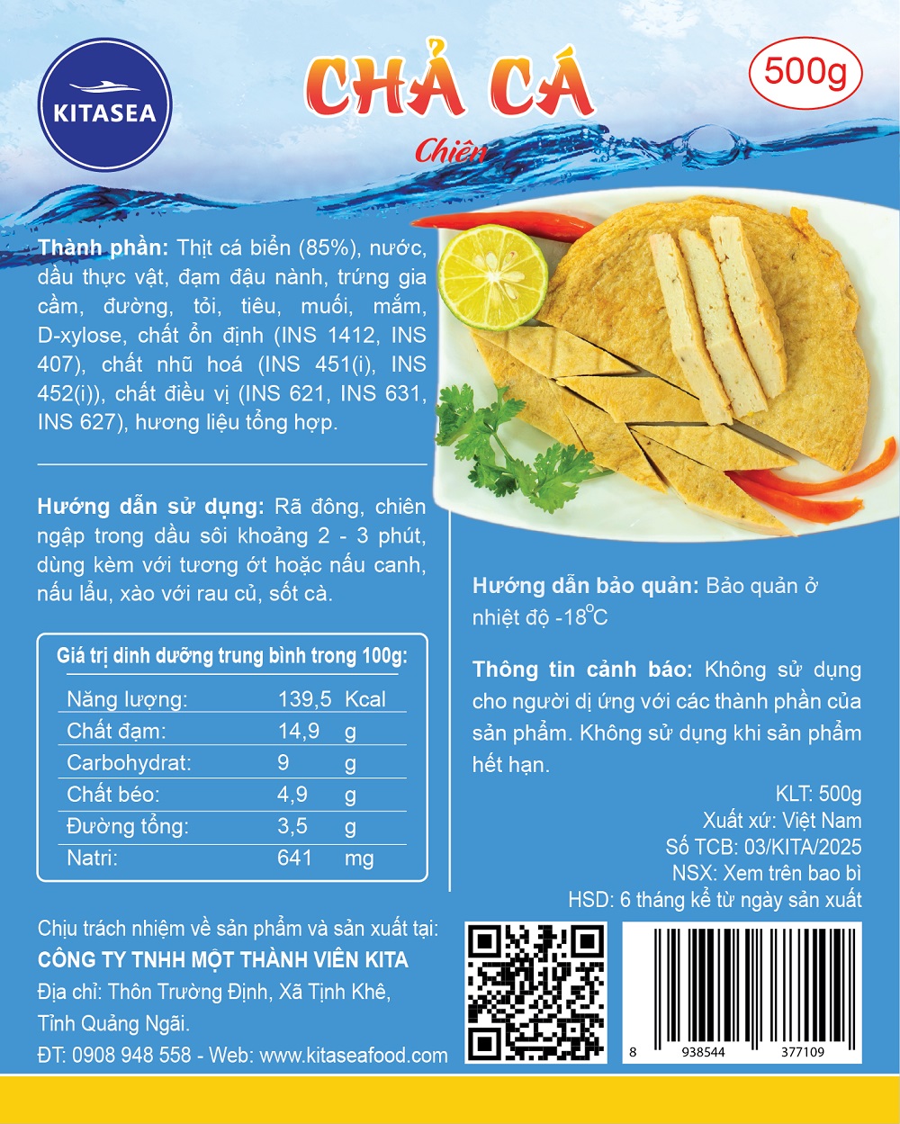 NHÃN CHẢ CÁ BIỂN CHIÊN